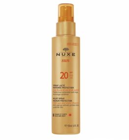 Nuxe Sun SPF20 Naptej spray arcra és testre 150 ml