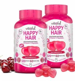 DUOPACK VITAFUL (2*120db) HAPPY HAIR HAJERŐSÍTŐ GUMIVITAMIN