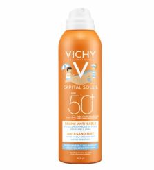 Vichy Capital Soleil gyengéd védő homoktaszító spray gyerekeknek SPF 50+ 200 ml