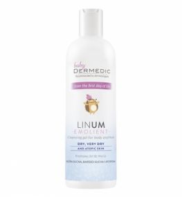 Dermedic Linum Emolient Baby Tisztító gél testre és hajra 200 ml