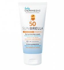 DERMEDIC SUNBRELLA BABY NAPFÉNYVÉDŐ ARCKRÉM GYERMEKEKNEK SPF 50