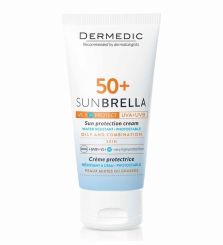 Dermedic Sunbrella Fényvédő arckrém SPF 50+ zsíros és kombinált bőrre 50 ml