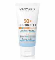 DERMEDIC SUNBRELLA FÉNYVÉDŐ ARCKRÉM SPF 50+ ZSÍROS ÉS KOMBINÁLT BŐRRE