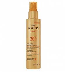 Nuxe Sun SPF20 Naptej spray arcra és testre 150 ml