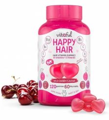 VITAFUL HAPPY HAIR HAJERŐSÍTŐ GUMIVITAMIN, 2 HAVI ADAG, 120 DB