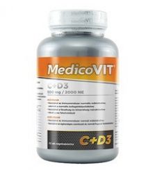 MEDICOVIT C+D3 500 mg / 2000 NE NARANCSÍZŰ RÁGÓTABLETTA