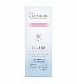 Dermedic Linum Emolient Baby Lipidpótló hidratáló és nyugtató krém 100 ml