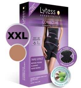 LYTESS CORRECTIVE SHORTY XXL alakformáló intelligens ruha, NUDE