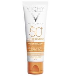 VICHY CAPITAL SOLEIL SZÍNEZETT NAPVÉDŐ KRÉM BARNA FOLTOK ELLEN SPF50 50ML