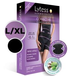 LYTESS CORRECTIVE SHORTY L/XL alakformáló intelligens ruha, fekete