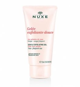 NUXE ROSE Gyengéd hámlasztó gél rózsaszirmokkal
