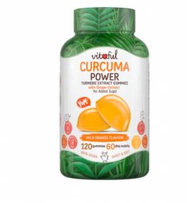 VITAFUL KURKUMA GUMIVITAMIN GYÖMBÉRREL 120DB