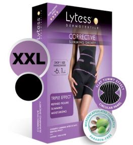 LYTESS CORRECTIVE SHORTY XXL alakformáló intelligens ruha, fekete